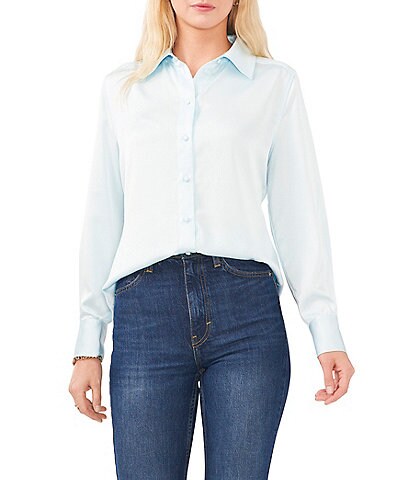 Vince Camuto Long Sleeve Collared Button Down Blouse