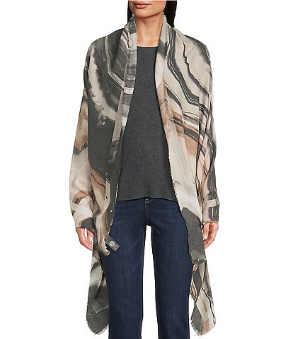 Vince Camuto Marble Wave Supersoft Scarf Wrap