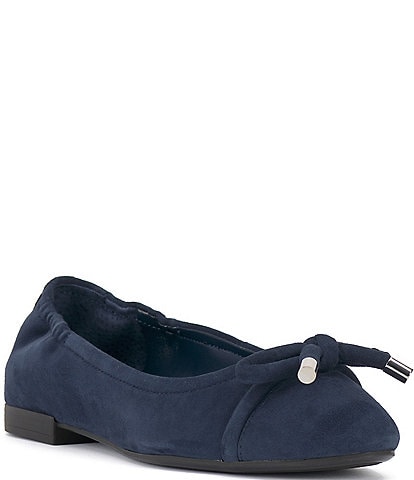 Vince Camuto Maysa Suede Bow Ballet Flats