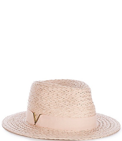 Vince Camuto Metallic Lala Straw Panama Hat