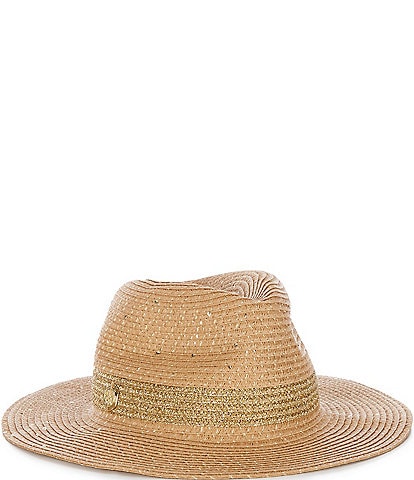 Vince Camuto Metallic Panama Hat