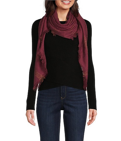 Vince Camuto New Basket Weave Square Scarf