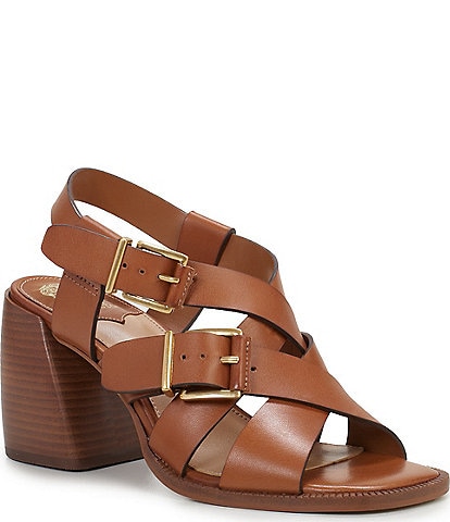Vince Camuto Penina Leather Buckle Sandals
