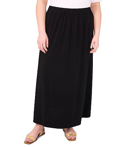Vince Camuto Plus Size A-Line Pull-On Maxi Skirt