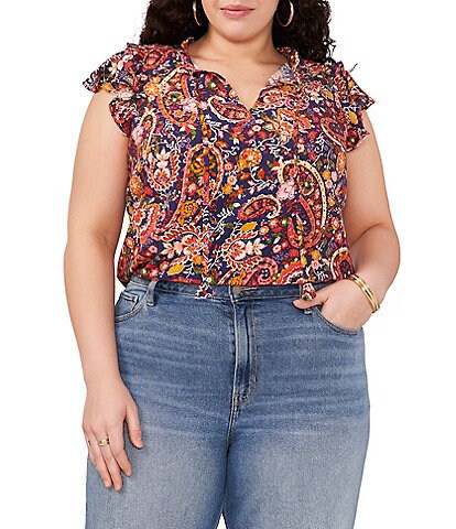 Dillards plus size on sale blouses