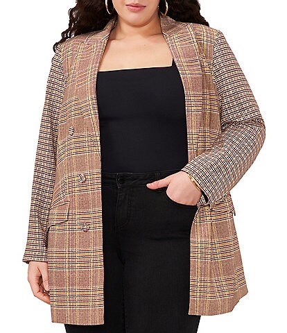 Vince Camuto Plus Size Coordinating Double Breasted Blazer