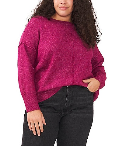 Vince Camuto Plus Size Crew Neck Long Sleeve Sweater