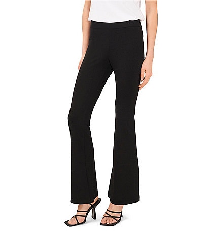 Vince Camuto Ponte High Rise Pull-On Flat Front Flare Leggings