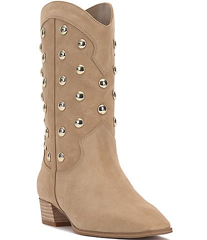 Vince Camuto Prilie Suede Dome Studded Booties
