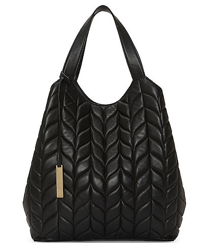 Vince Camuto Quilted Leather Tote Bag