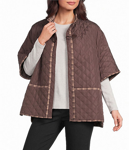 Vince Camuto Quilted Topper with Toggle