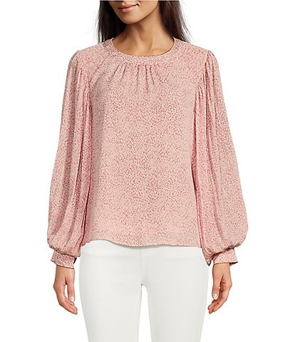 Vince Camuto Women's Pink Long Sleeve Off The Shoulder Rumple Blouse –  COUTUREPOINT