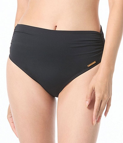 Vince Camuto Sanremo Solids Convertible High Waisted Bikini Swim Bottom