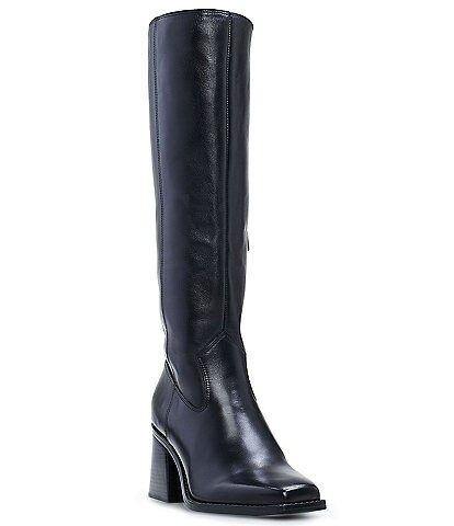 Vince Camuto Sangeti Leather Square Toe Tall Boots