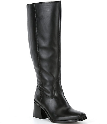 Vince Camuto Sangeti Leather Square Toe Tall Boots