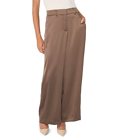 Vince Camuto Satin Wide Leg Pants
