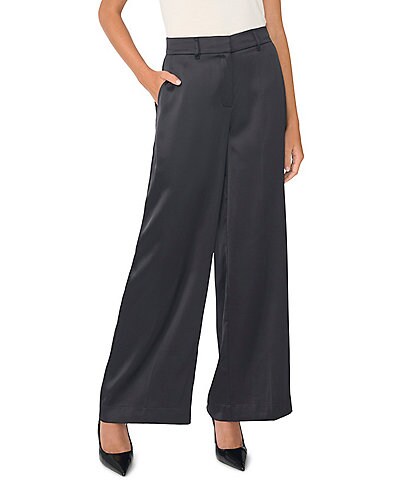Vince Camuto Satin Wide Leg Pants