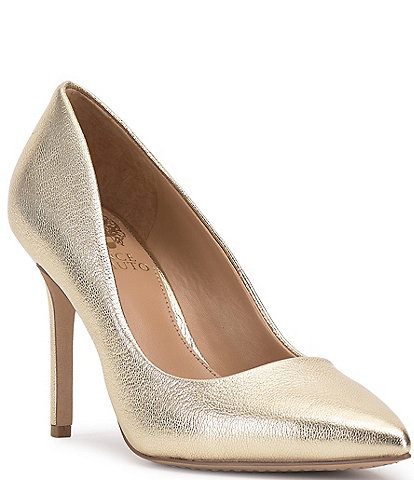 Vince Camuto Savilla Metallic Leather Classic Pumps