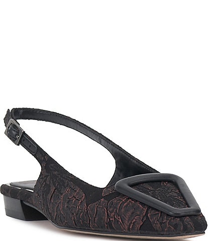 Vince Camuto Savy Brocade Slingback Flat Mules