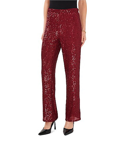 Vince Camuto Sequin Flared Leg Pants