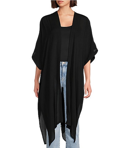 Vince Camuto Solid Crinkle Topper