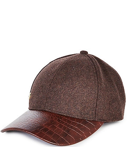 Vince Camuto Solid Textured Baseball Cap