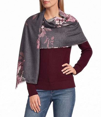 Vince Camuto Tapestry Rose Supersoft Scarf Wrap