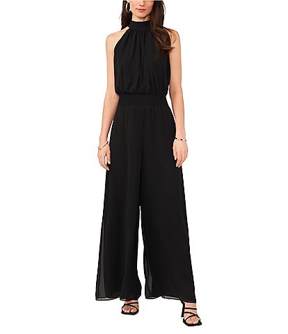 Vince Camuto Tie-Back Halter Neck Sleeveless Jumpsuit