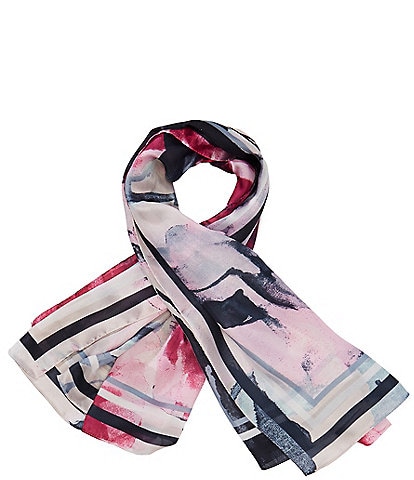 Vince Camuto Watercolor Floral Square Scarf