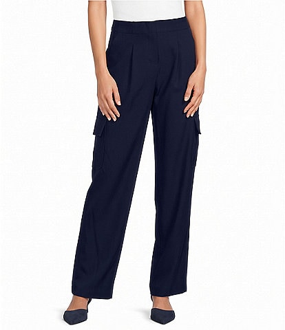 Vince Camuto Woven Cargo Trouser Pants