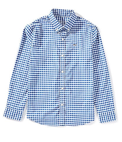 Vineyard Vines Big Boys Arawak Gingham Button Up Sportshirt