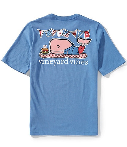 Vineyard Vines Big Boys 8-20 BBQ Whale Short Sleeve Pocket T-Shirt