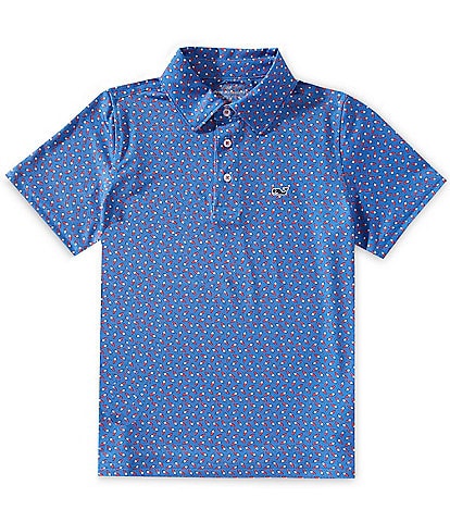 Vineyard Vines Big Boys 8-20 Sankaty Print Performance Polo Shirt