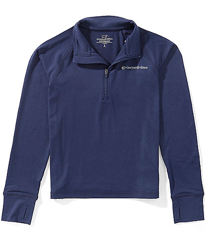Vineyard Vines Big Boys Island Time Raglan Quarter-Zip Pullover