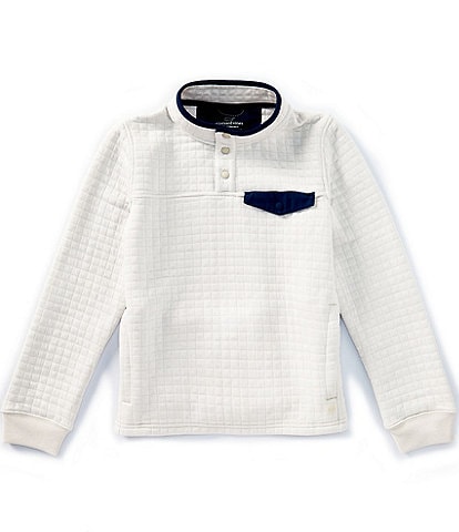 Vineyard Vines Big Boys Navigator Snap Placket Long Sleeve Pullover