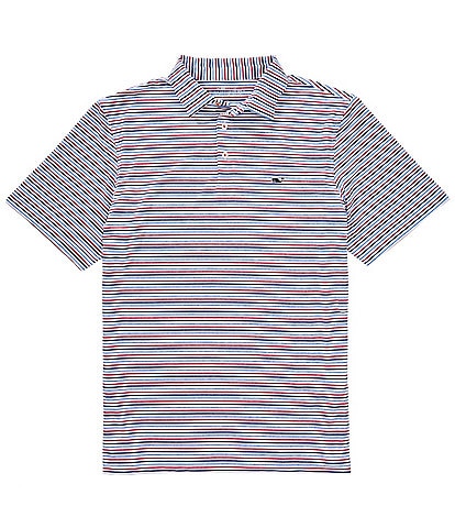 Vineyard Vines Bradley Stripe Sankaty Short Sleeve Polo Shirt