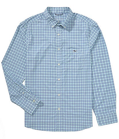 Vineyard Vines Cobia Check Featherweight Performance Stretch Long Sleeve Woven Shirt