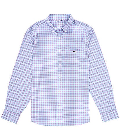 Vineyard Vines Cobia Check Featherweight Performance Stretch Long Sleeve Woven Shirt
