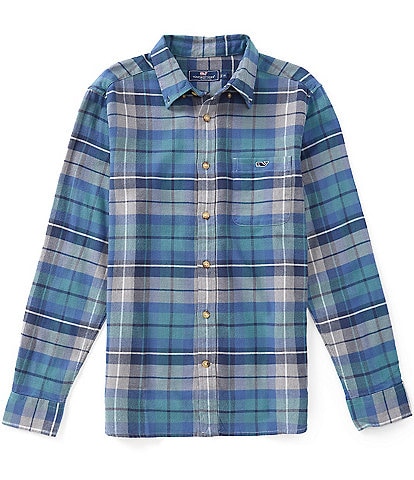 Vineyard Vines Plaid Flannel Long Sleeve Woven Shirt