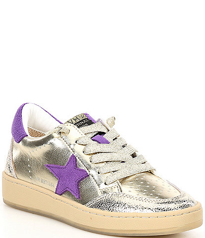 Vintage Havana Denisse Metallic Leather Collegiate Sneakers