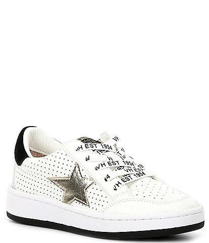 Vintage Havana Girls' Alaia Leather Star Sneakers (Youth)