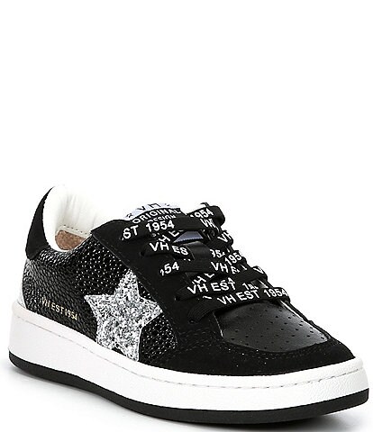 Vintage Havana Girls' Alaia Textured Leather Star Sneakers (Youth)