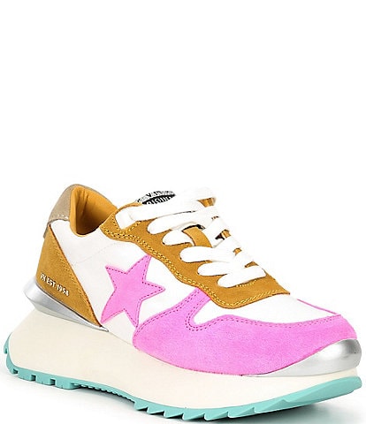 Vintage Havana Major Colorblock Suede Platform Retro Sneakers