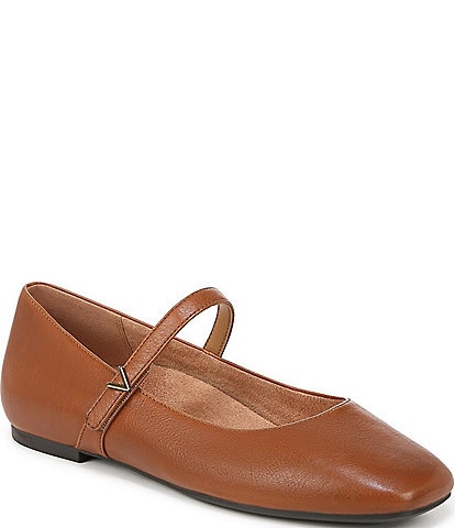 Vionic Alameda Leather Mary Jane Flats