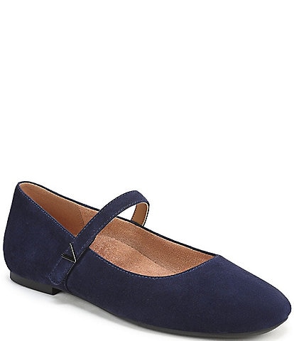 Vionic Alameda Suede Mary Jane Flats