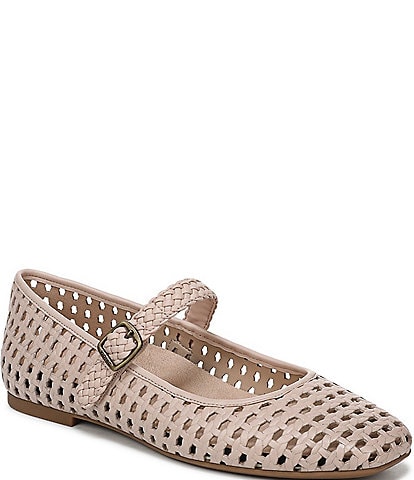 Vionic Alameda Woven Leather Mary Jane Flats