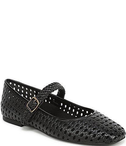 Vionic Alameda Woven Leather Mary Jane Flats