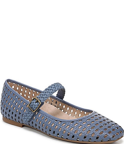 Vionic Alameda Woven Leather Mary Jane Flats