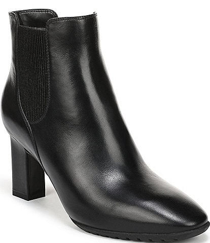 Vionic Anastacia Leather Dress Ankle Booties
