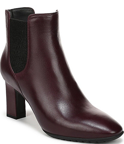 Vionic Anastacia Leather Dress Ankle Booties